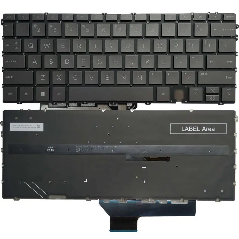 Nová podsvietená americká klávesnica pre HP Specter X360 14-EF 14-EF0500NA LK133OK1C00 English so podsvietením