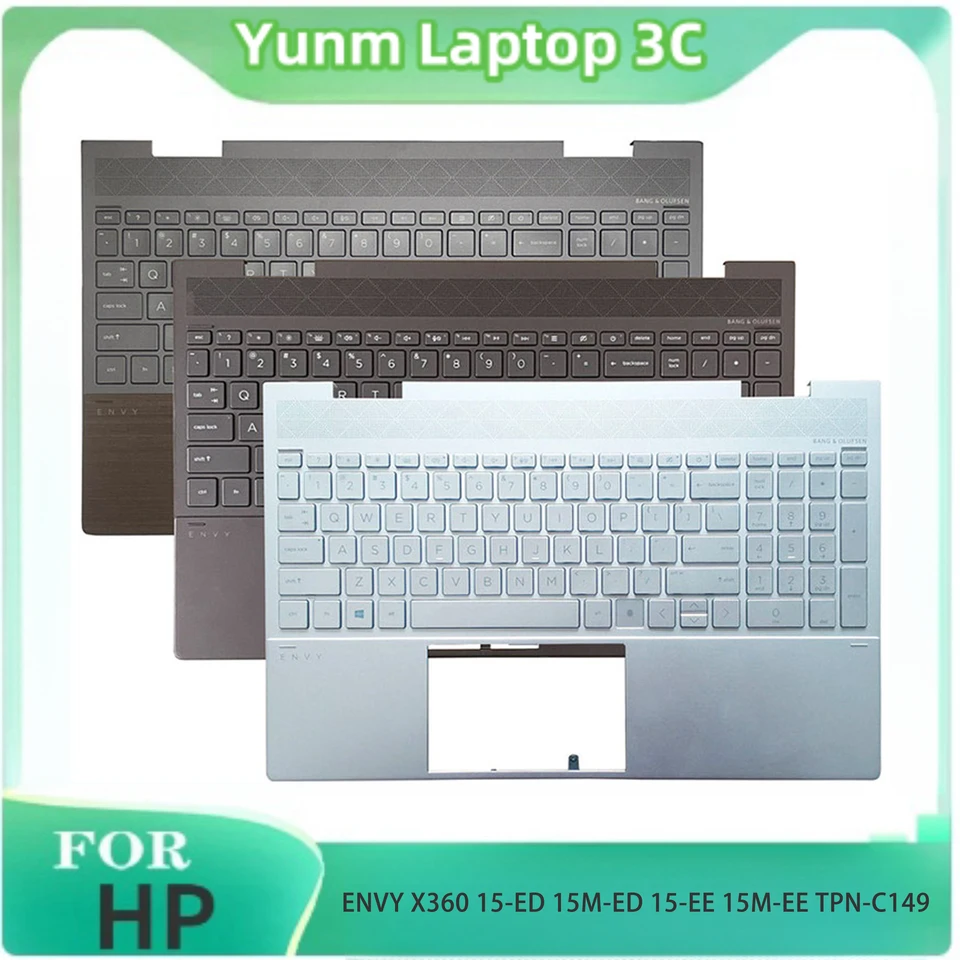 Nová podsvietená klávesnica pre HP Envy X360 15-ed 15M-ED 15-EE 15M-EE TPN-C149 Palmrest horný kryt L93226-001 L93227-001