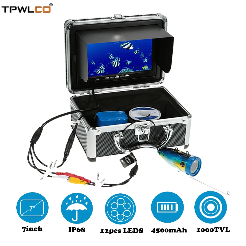 Nová podvodná videokamera Fishing System s DVR 7 