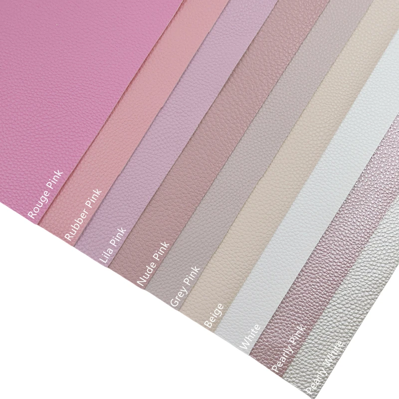 Nová Rainbow 22x30cm Pevná farba Pebbled Faux Leather 1,2 mm luk tkanina pre kutilstvá alebo ručne vyrábané remeslá, butik, náušnice, vlasové kovy