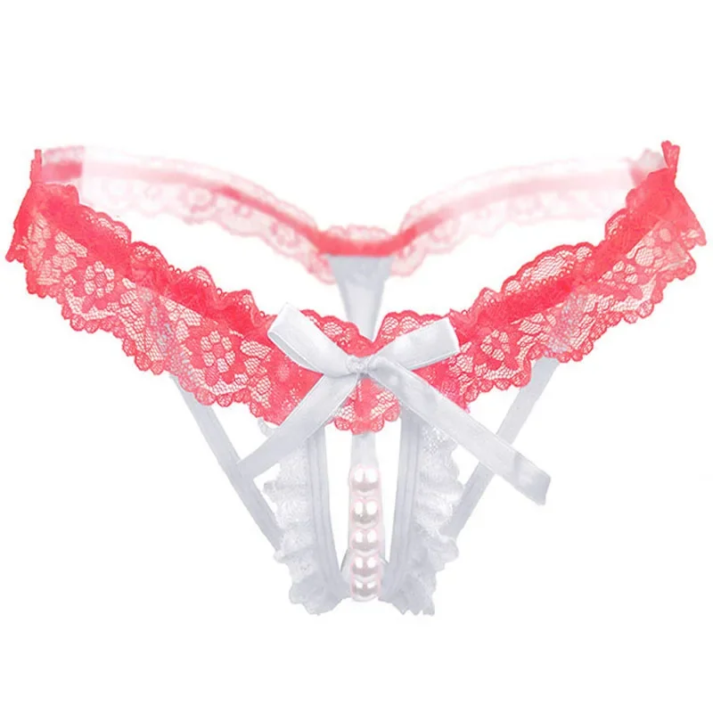 Nová sexy žena s nízkym pásom perspektíva perspektívy perlové nohavičky t-string letné ženy čipka tangé veľkoobchod