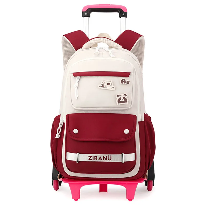 Nová taška na trolley pre dievčatá pre dievčatá Mochila adaptabilná para carro escolar niña Trolley batoh žien študentské tašky back back balenie