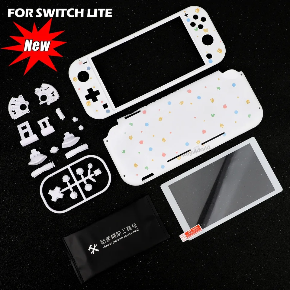 Nová téma DIT For NS Switch Lite Explant Shell Prispôsobenie súpravy s prednými zadnými poťahmi, tlačidlami, temperovanými sklami, opravnými nástrojmi