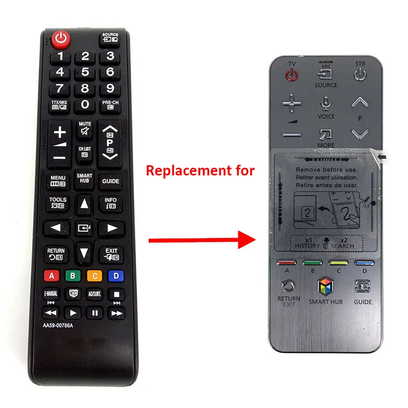 Nová výmena diaľkového ovládania AA59-00786A AA59-00761A Použitie pre SAMSUNG SMART TV UA55F8000J UA46F6400AJ Touch Control Remoto Remoto