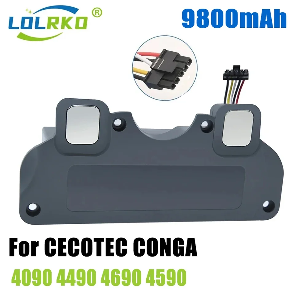 Nová výmenná batéria 9800 mAh/12800 mAh pre Cecotec Conga 4090 4490 4590 4690 Robot vysávača príslušenstvo náhradné diely Nástroj