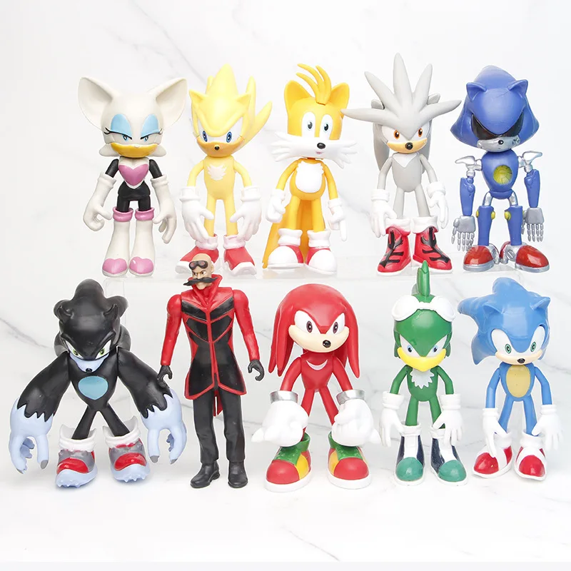 Nová zvuková ultrazvuková myš 10ks PVC Action akcia figurín zberateľná anime modelová hračky