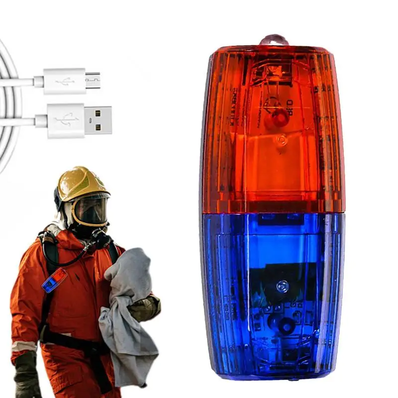 Nová červená modrá LED LED Výstraha Light Light Rameno Clip Svetlo Svetlo pracovník bezpečnostná hliadka alarm bleskový signál Signál Lamp