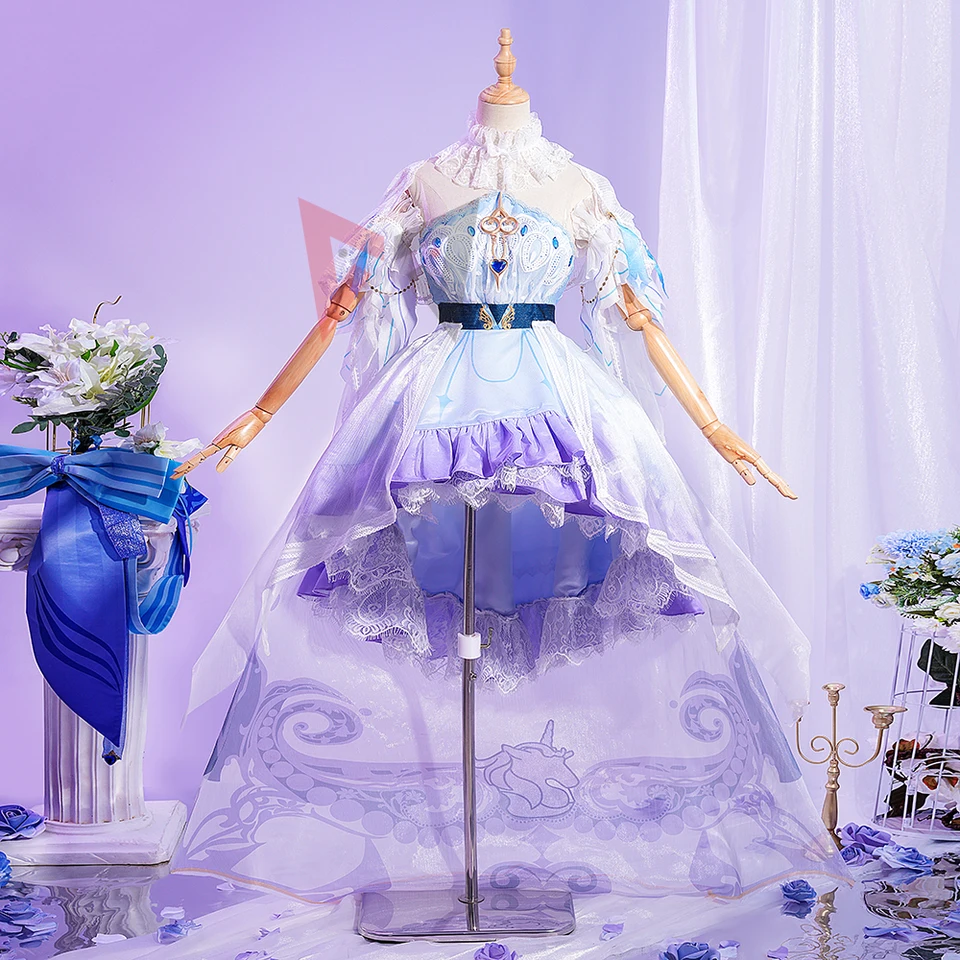 Nová česť kráľov Da Qiao Lolita Cosplay šaty Svadobné šaty pre hernú párty na mieru vyrobené