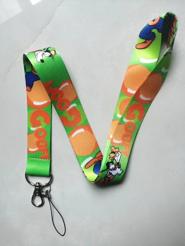 Nové 1 ks Disney Goofy Lanyards Key Klávesové remienok pre reťaze