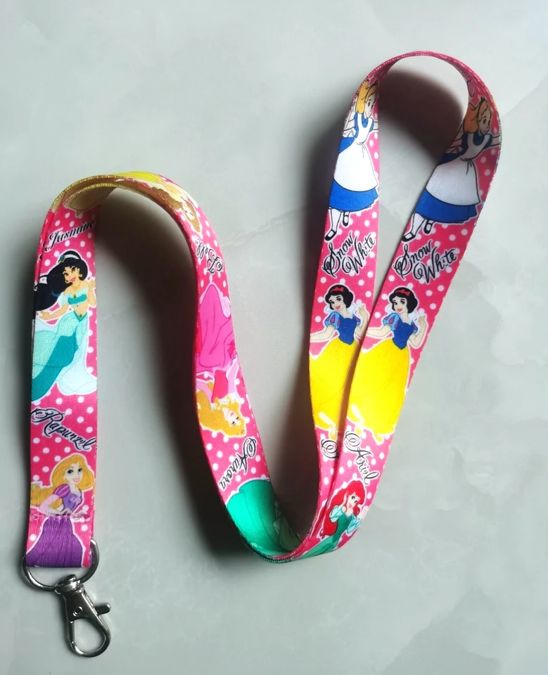 Nové 1 ks Disney princezná Lanyards Keys