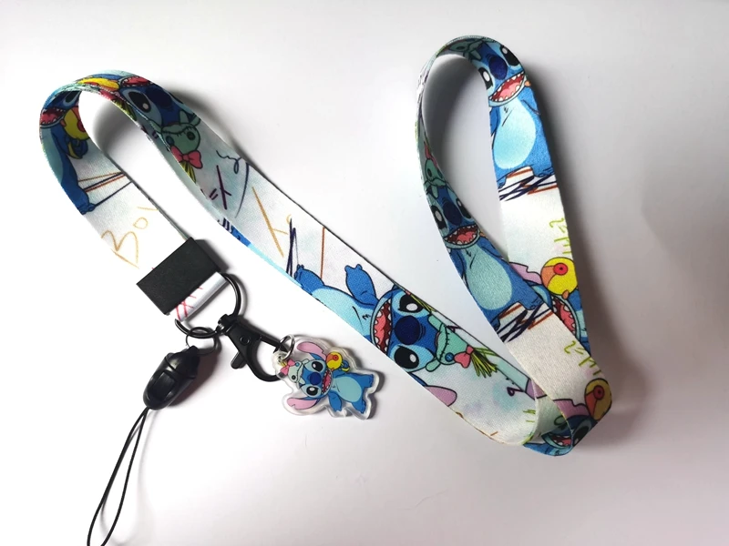 Nové 1 ks Disney Stitch Lanyards Klávesy