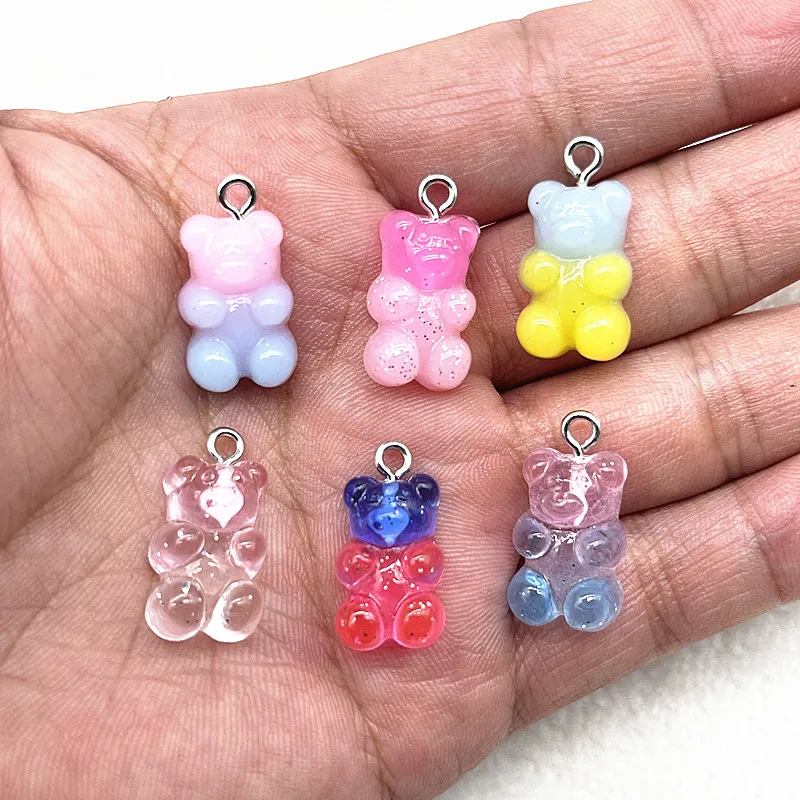 Nové 10ks Candy Bear Medvede kúzla pre náramky náramkov náhrdelníkov šperky