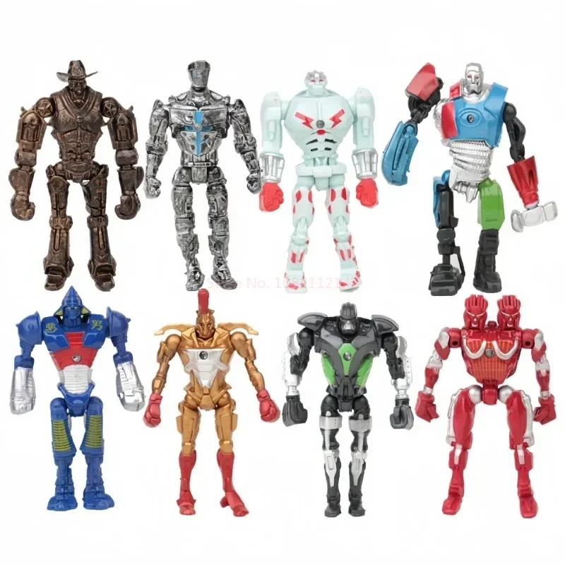 Nové 13 cm 8ks/set real Steel Zeus Atom Midas Adam Raider Robot Model hračky hračky darček Action figúrky hobby dekorácie Doll Hračky EA30-20