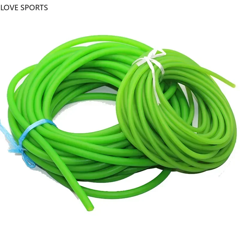 Nové 20 metrov zelené prírodné gumové pásmo latexová trubica Pull Rope Latex Tubes Tourniket Lope Elastic Gume Band pre Sportswoman
