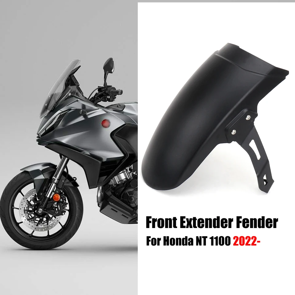 Nové 2022 2023 2024 Predné blatníky Mudguard Extender Motorcycle Accessories Black for Honda NT 1100 NT1100 NT1100