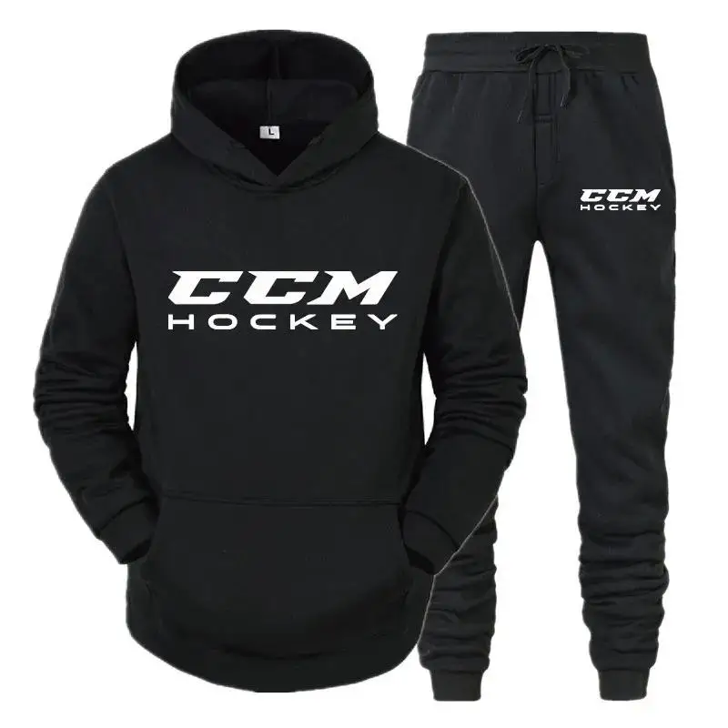 Nové 2024 Zimné CCM Pánske súpravy Pánske súpravy mikiny Vysoko kvalitné príležitostné oblečenie Sucks Hoodies Pants Warb Hood