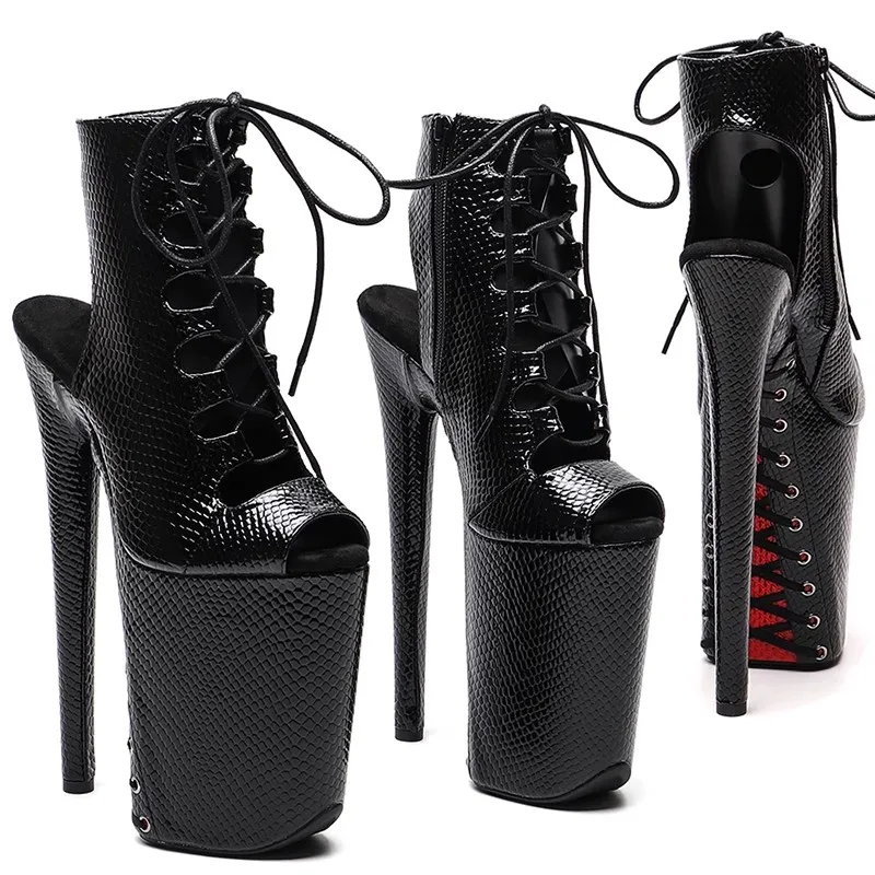 Nové 23 cm/9inches had Pu Small Open Toe Electroplate Platforma Fashion Trends Dancing Pole Dance topánky