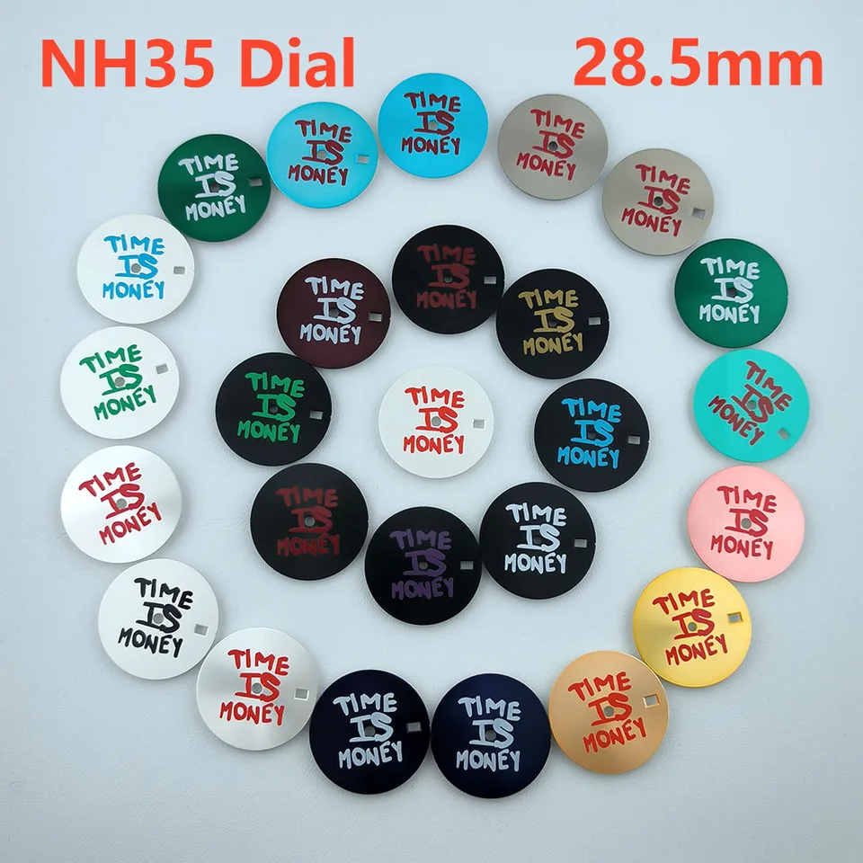 Nové 28,5 mm NH35 Vytáčanie vlastného loga Žiadne vytáčanie Luminous Dial Watch Dial pre NH35 NH36 Pohybové hodinky Príslušenstvo Nástroje na opravu
