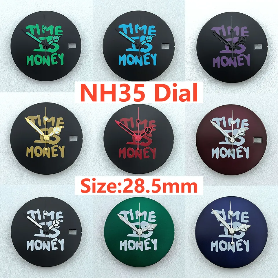 Nové 28,5 mm NH35 Vytáčanie vlastného loga Žiadne vytáčanie Luminous Dial Watch Dial pre NH35 NH36 Pohybové hodinky Príslušenstvo Nástroje na opravu