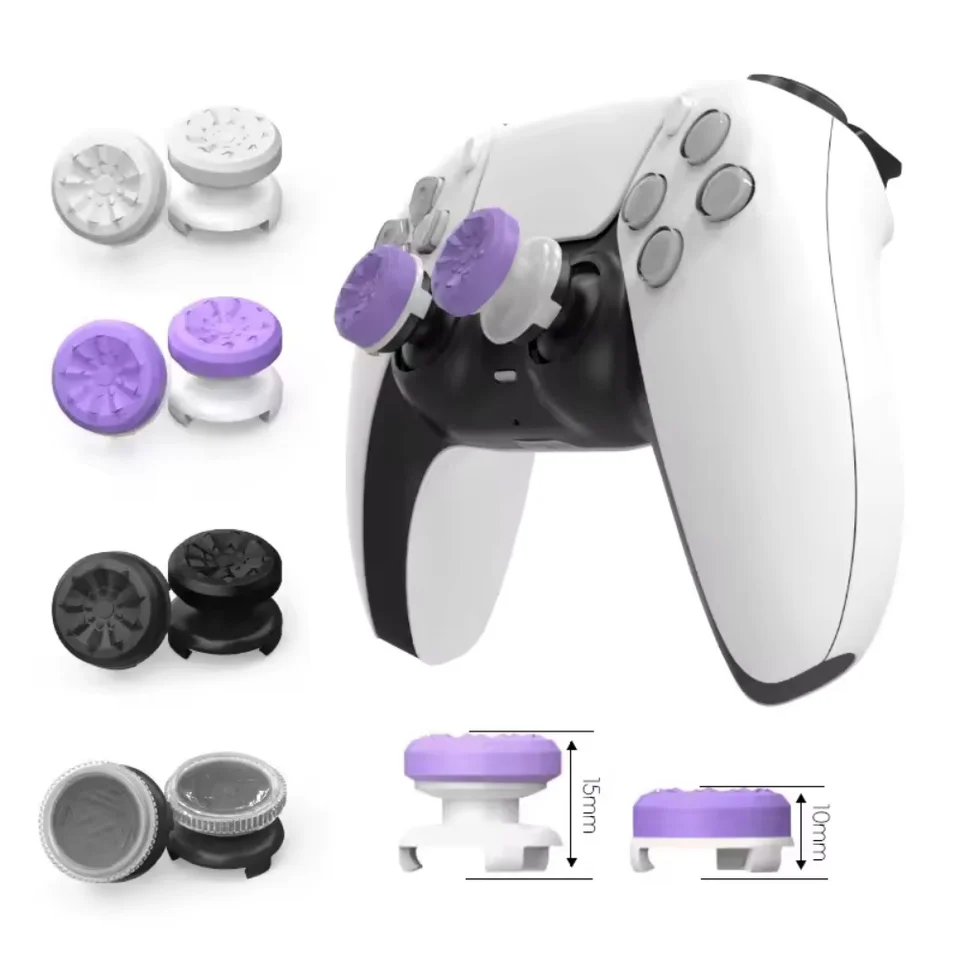 Nové 2ks freek galaxy Performance Performance Tombum Grip Caps Silikone Analog Stick Cover Cover pre PS5 Dualsenese PS4Controller Silikónový uzáver