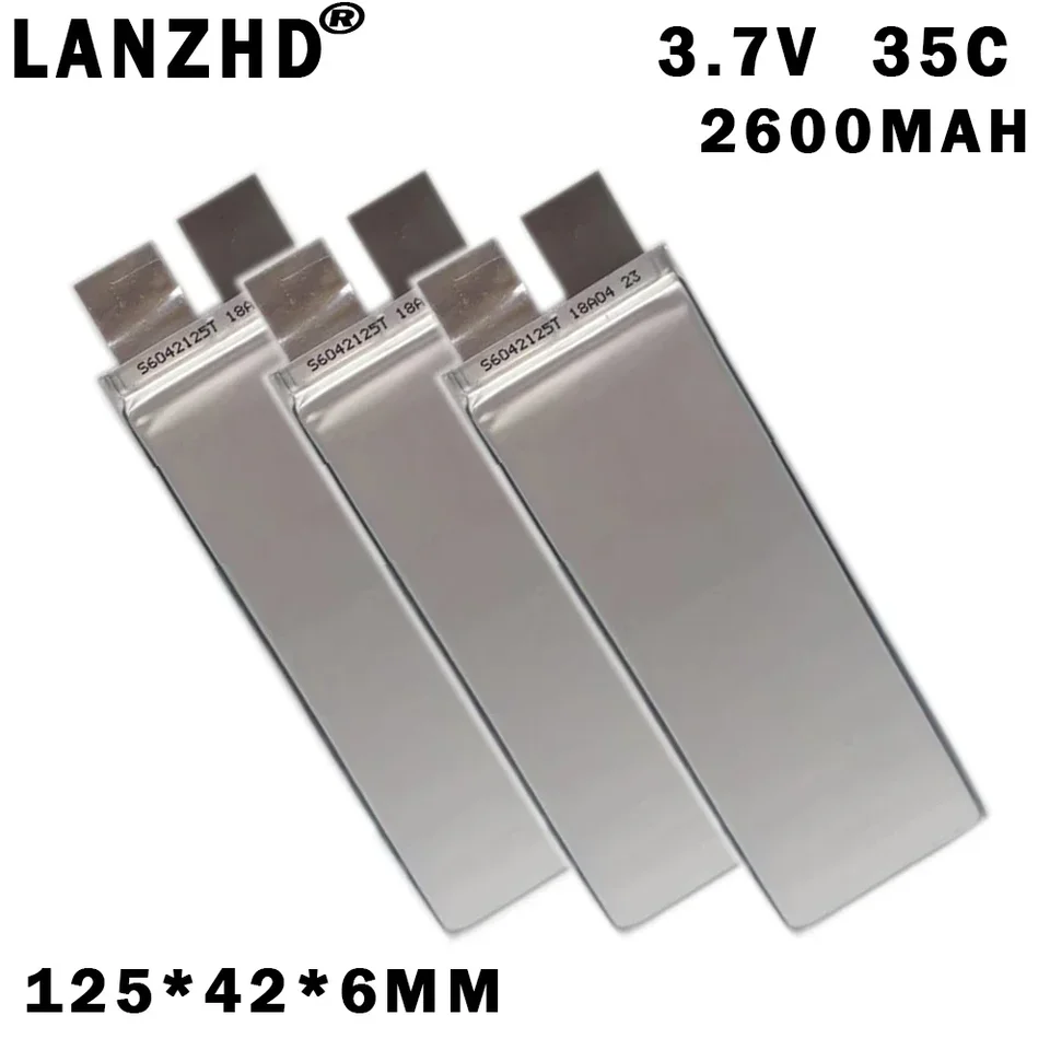 Nové 3,8 V 2600MAH 6042125 6242125 35C Power bunka pre štartér automobilu DRONE DIY 2S 3S 4S 7,6V 11.4V batéria