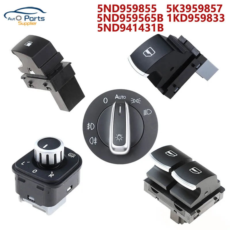 Nové 3BD959857 tlačidlo Master prepínač napájacieho okna pre VW 99-04 GTI Golf 4 Jetta MK4 Bora Beetle Passat B5 B5.5 1J4959857B