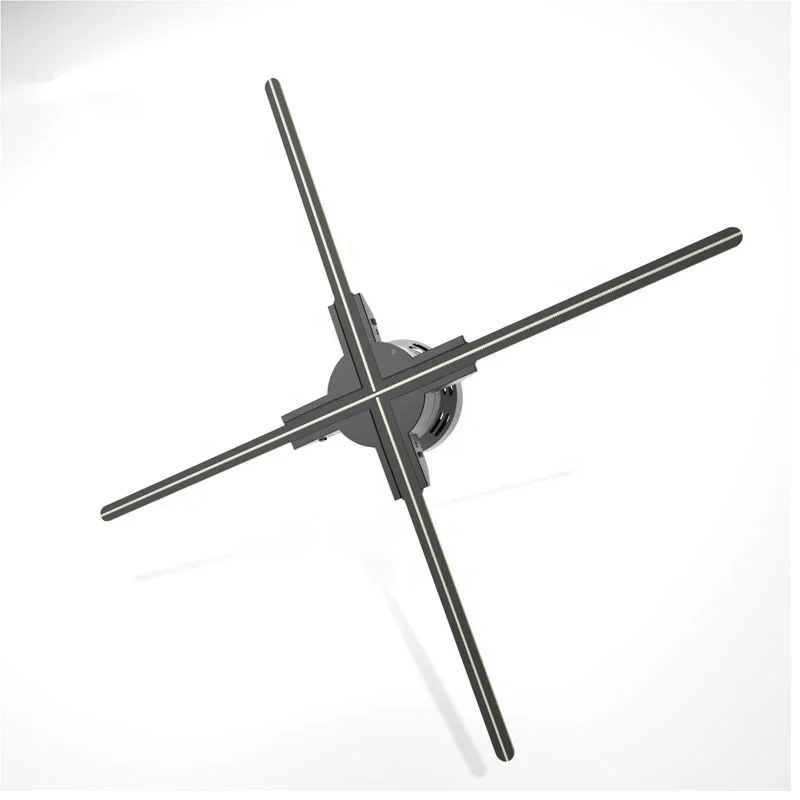 Nové 4 čepele točenie 3D projektor reklama výstava LED HOLOMON FAN FENTRELER VYROBENIE VEĽKOSTI ČÍNA 3D FAN