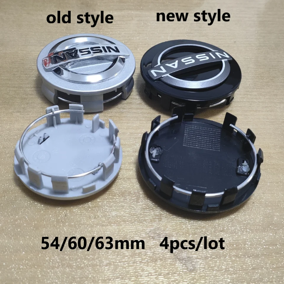 Nové 4ks 54/60/63 mm Centrum vozovky pre automobily pre Nissan Nismo GTR ALMERA XTERRA QASHQAI Sentra Versa Altima Rogue Sport Hubcaps