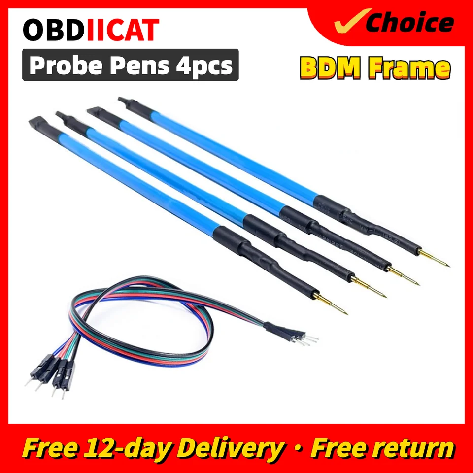 Nové 4ks/set LED BDM Frame Pens Pens LED BDM rámové kolíky pre FGTech KES- KT-AG BDM100 ECU Programátor
