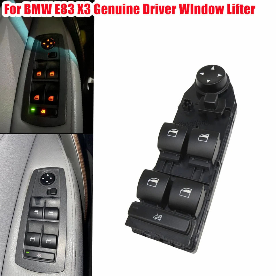 Nové 61313414354 alebo 61313414355 Ovládač Spínač Spínača okna Stručný spínač vozidla pre BMW E83 x3 2004-2010 Dobrá kvalita