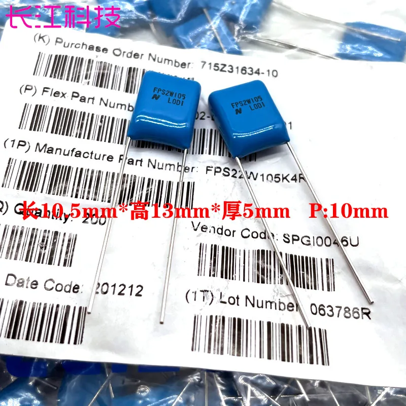 Nové a originálne 20ks/105 1UF 1.0UF 450V 400 V CBB Film Capacitance 10M