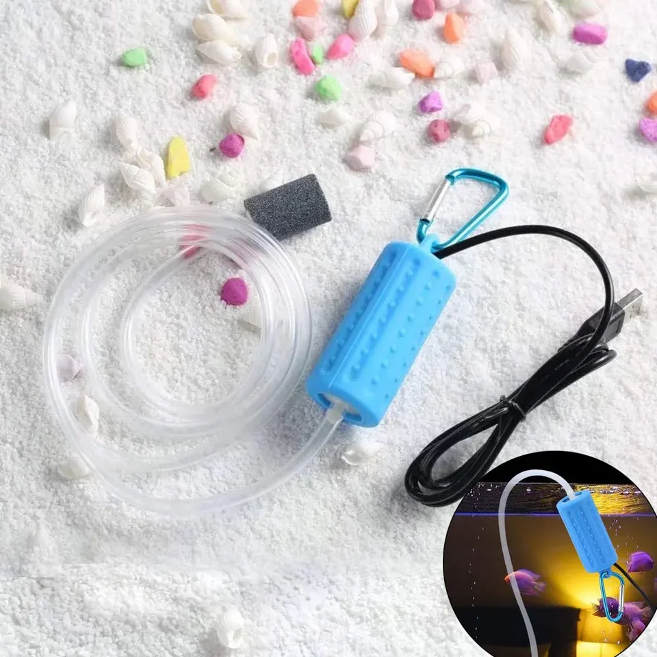 Nové akvárium USB Oxygen Pump Tiché úspory prenosné prenosné príslušenstvo akvária