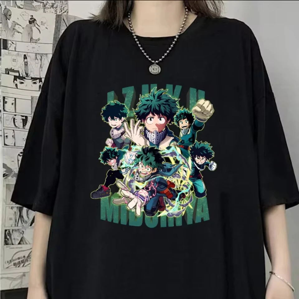 Nové anime deku tlačené bavlnené tričko Dámske dámske dámske letné letné Cool košeľu voľné tričko s krátkym rukávom pre mužov aj ženy