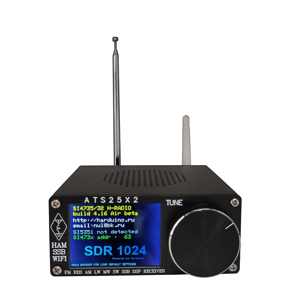 Nové ATS-25x2 RDS FirmWA 4.1x/5.3b Network WiFi Configuration Cullo-Band Radio s skenovaním spektra skenovania DSP ATS25 ATS25X2