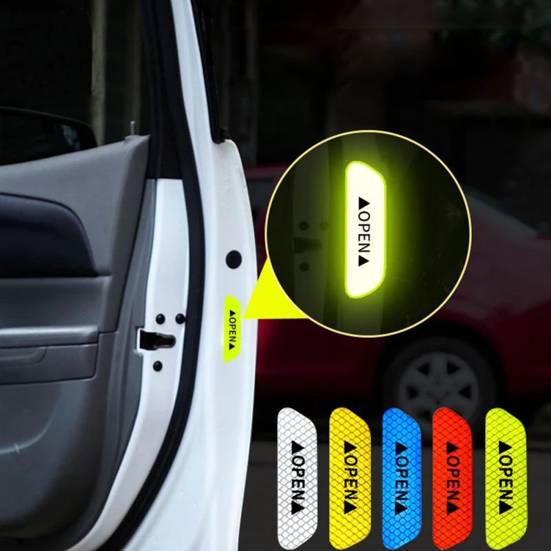 Nové auto otvorené reflexné výstražné výstražné nálepky pre Renault Duster Megane 2 3 Logan Clio Fluence Captur
