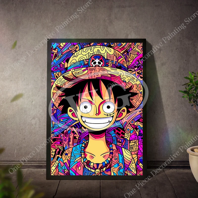 Nové bandai anime plagáty One Piece Monkey D Luffy HD Canvas Painting Room Decorácie estetické umenie nástenné maľby darček bez rámu