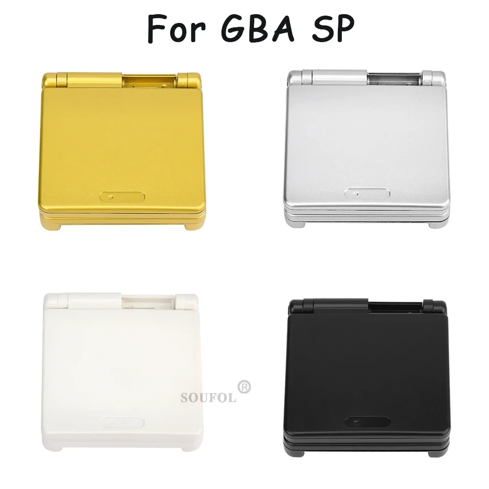 Nové bývanie pre Nintend Gameboy Advance SP GBA SHELL SULLEPLE NA SPRÁVA PRE GBASP Game Console Case Case s tlačidlami