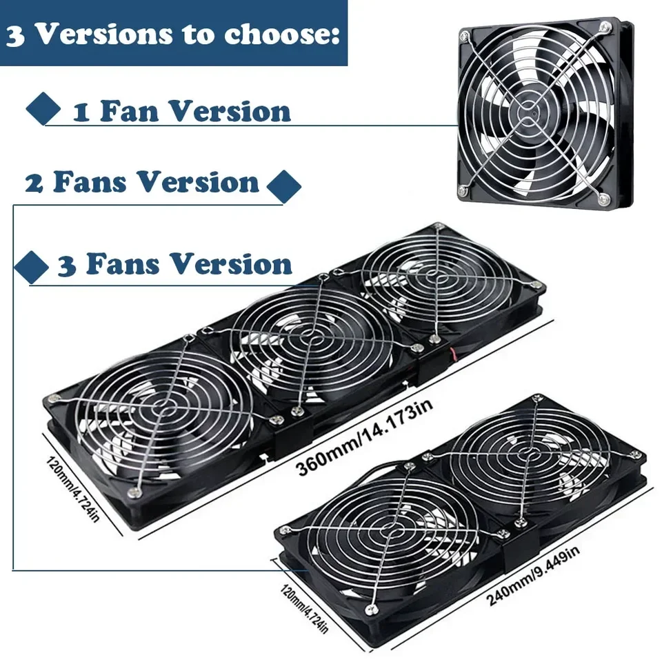 Nové chladenie ventilátora s ovládačom 120 mm 3000 ot./min.