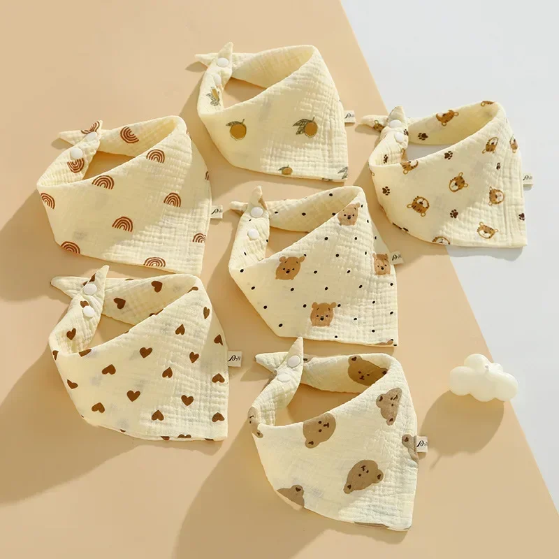 Nové detské bavlnené mäkké upokojenie upokojenie štvorcových uterákov Kojenecká farba zodpovedajúca Bandana vreckovka mušelínu Burp Burp Burp Burp Burp Burp Feed Bibs