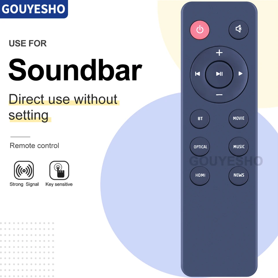 Nové diaľkové ovládacie prvky pre JBL Cinema 2.1 Soundbar Soundbar Soundbar SB160 SB110 SB260