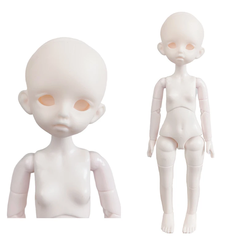 Nové DIY roztomilé 1/6 bjd bábiky 30 cm hlava alebo celá bábika make -up bábika hlava dievčenská hračka pre bábiku