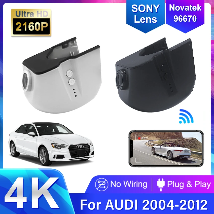 Nové DVR DVR WiFi Dash DVR pre Audi A3 A4 A5 A6 A7 A8 Q2 Q3 Q5 Q7 Q8 S3 S5 S6 S7 S8 S8 RS3 RS4 RS5 RS7 TT B4 B4 B5 B6 B8 B8 8V 8P 8P