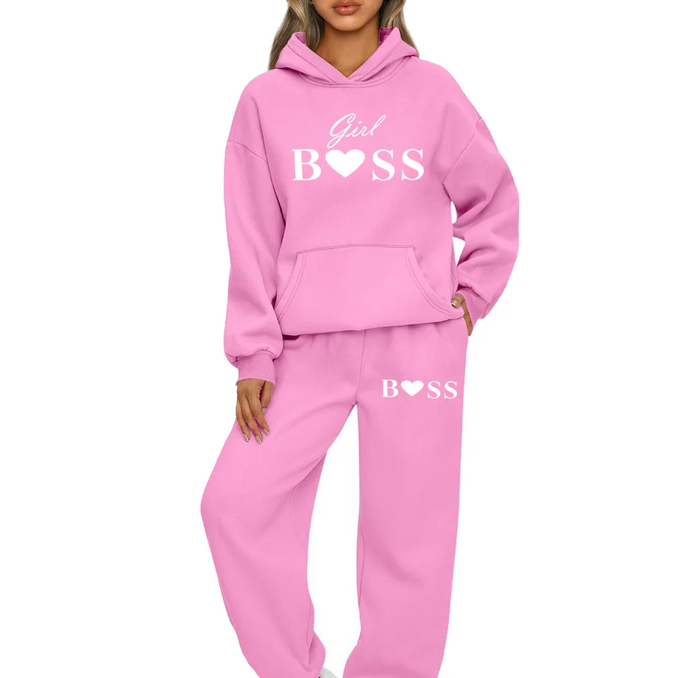 Nové dámske traťové súpravy Jeseň zimná zimná mikina s kapucňou Vysoko kvalitné príležitostné joggingové oblečenie oblečenie Pullover Fleece