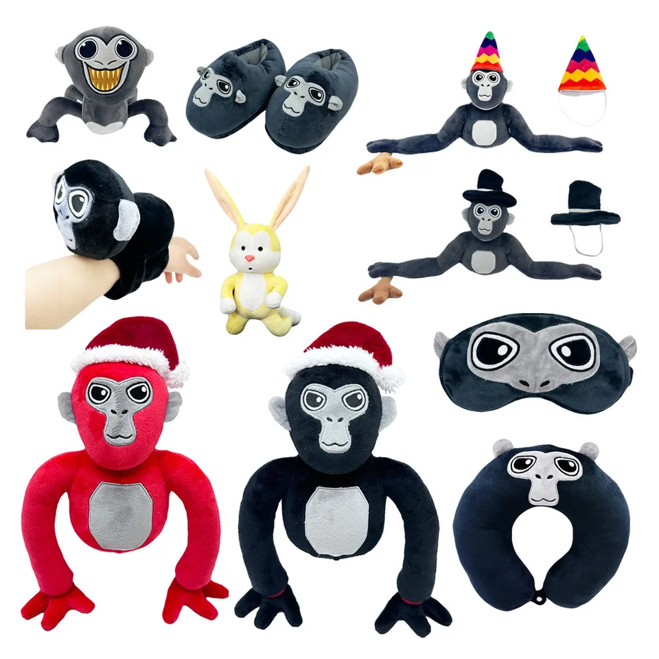 Nové gorilla značky plyšové hračky roztomilé mäkké vypchaté anime pohovka zdobia vankúšové bábiky na dieťa narodeniny vianočný darček