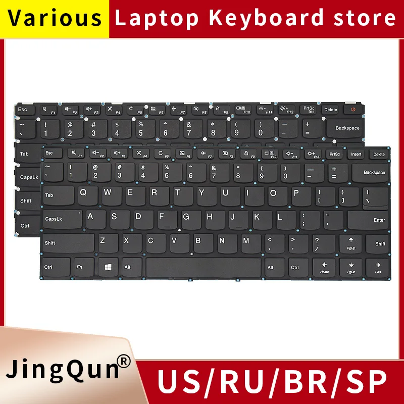 Nové grécke ruské notebookové klávesnice pre Lenovo IdeadPad 110-14 110-14AST 110-14IRB 110-14ISK E42-80 V510-14ISK V310-14ISK