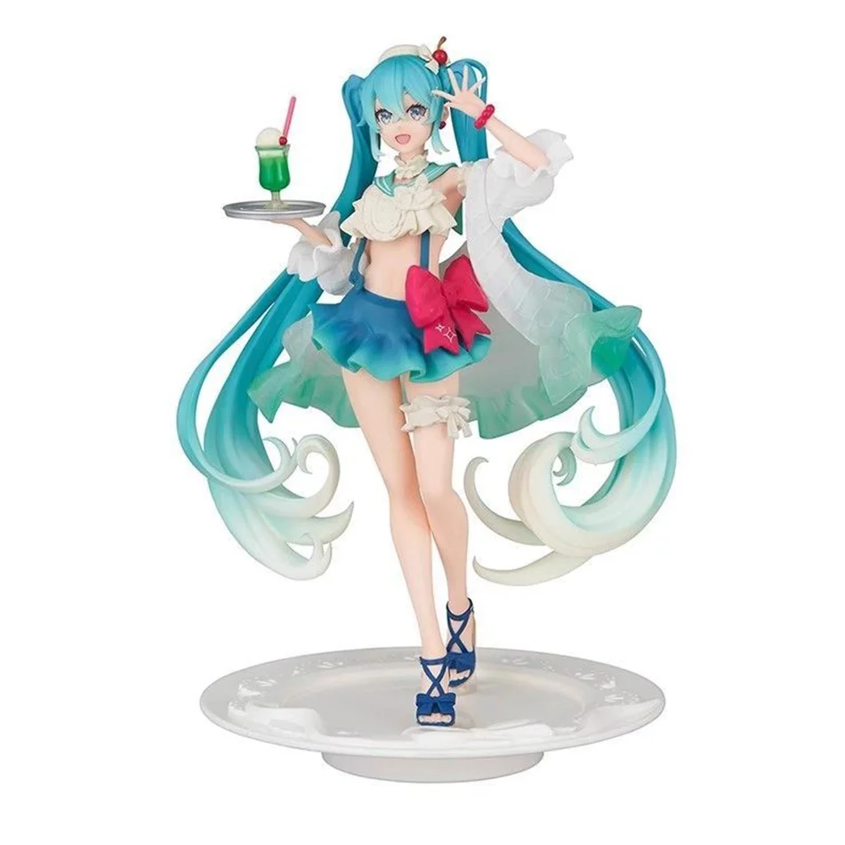 Nové hatsune miku figurín sóda krémové šatá