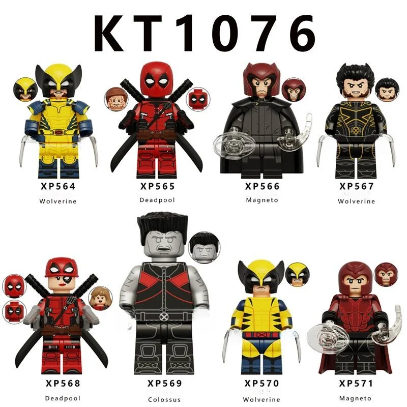 Nové hnuteľné Deadpool 3 Mini X-Men Magneto Collector's Edition Edition Deadpool Set zostava hračky pre bábiky Desktop Ozdobia ozdoby