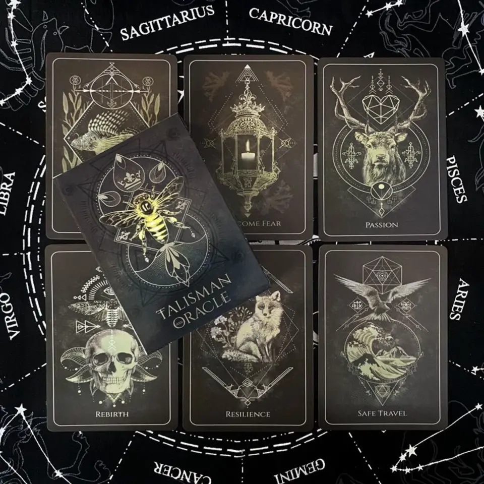 Nové horúce 44 kariet anglické paluby Talisman Oracle For Family Friends Fun Divination Entertaunment Party Doskovné hry