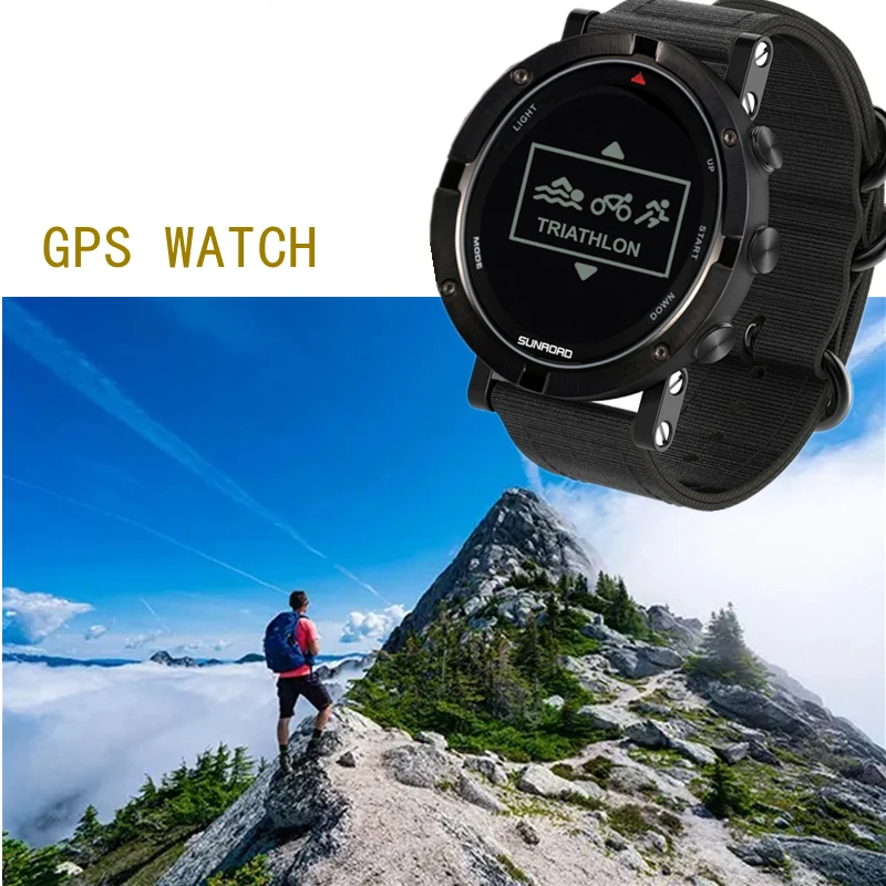 Nové inteligentné hodinky GPS Sport s výškomerovým kompasovým barometrom nepremokavým 50 m cyklistikou na cyklisti