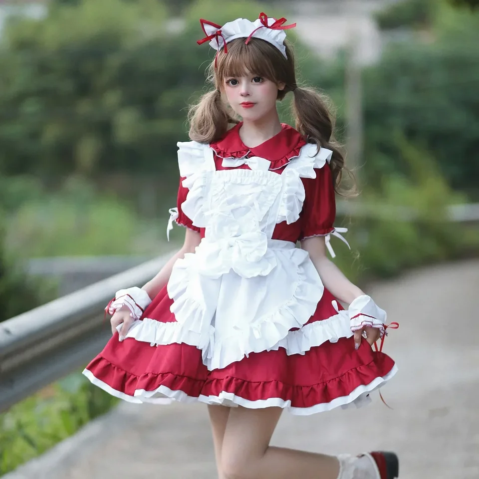 Nové japonské roztomilé dievča Akihabara luxusné slúžka kostým Cosplay Performance kostým slúžka cosplay plus veľkosť cosplay šaty slúžka